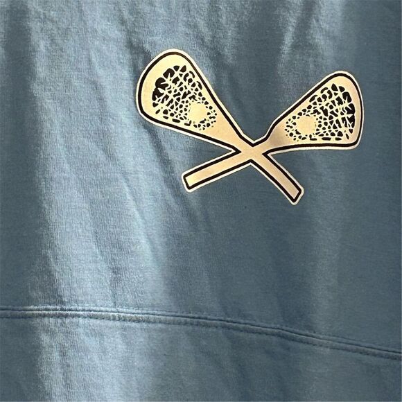Pennant Lacrosse Spirit Jersey Unisex Small Blue Long Sleeve Crew Neck - Picture 3 of 11